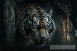 Scarry Animal Mystery Background Tiger 2 Ai Artwork