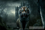 Scarry Animal Mystery Background Tiger 3 Animal Ai Art