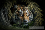 Scarry Animal Mystery Background Tiger 5 Ai Artwork