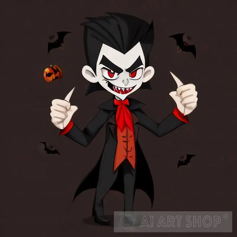 Scary Cool Vampire Halloween 3Rd Concept Ai Artwork