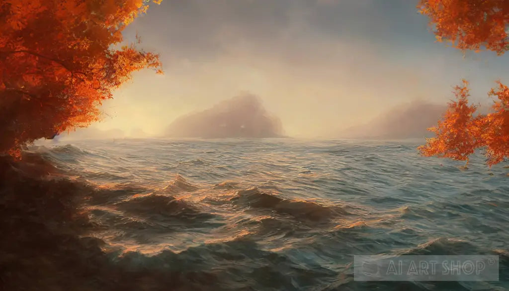 Sea in Autumn morning