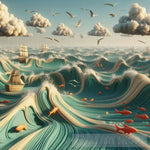 Sea Textures Landscape Ai Art