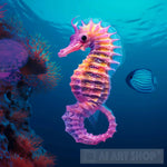 Seahorse In The Sea Ai Painting