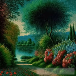 Secret Garden Landscape Ai Art