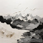 Serene Mountainscape Abstract Ai Art