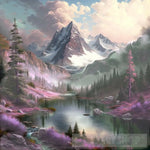 Serenity At Hidden Lake Landscape Ai Art