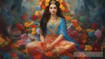 Serenity Embodied: A Devotional Portrait Of Goddess Bhramcharini Ai Art