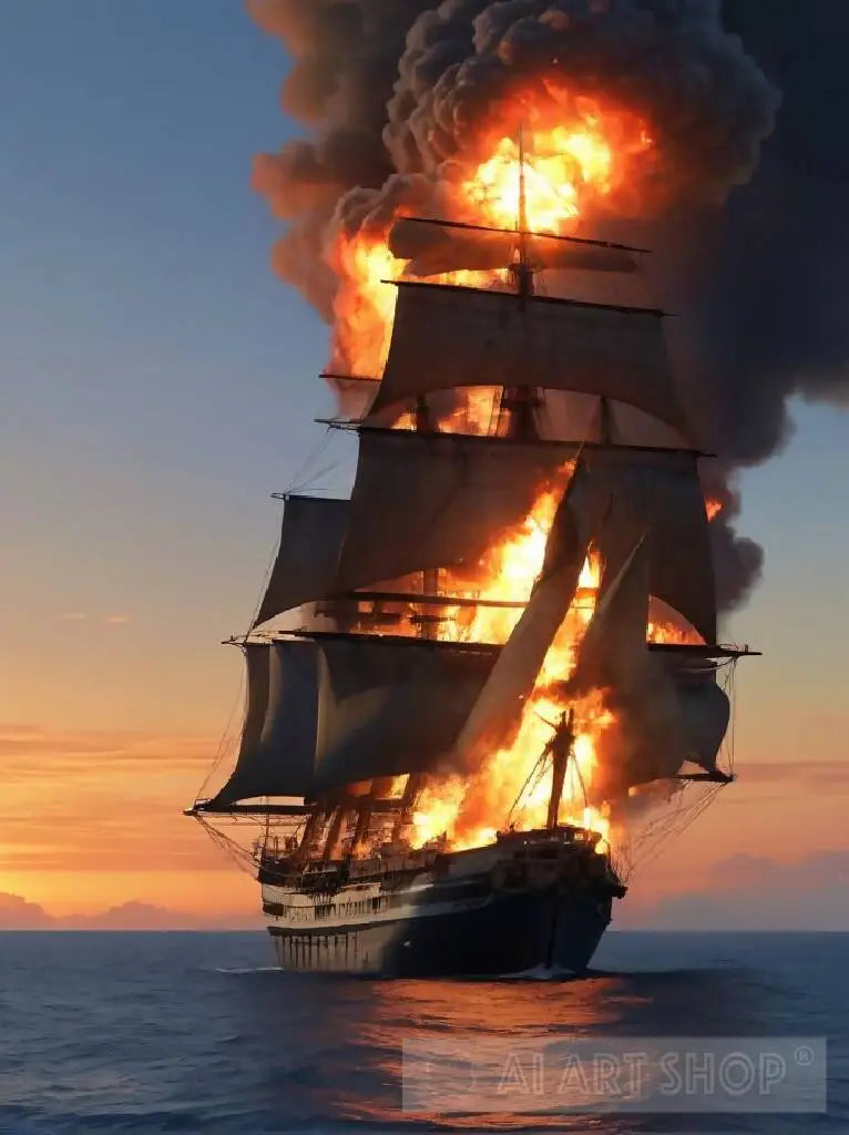 Ship On Fire