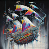 Ship Pirates Of Splash Colour Ai Artwork