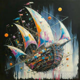 Ship Pirates Of Splash Colour Ai Artwork