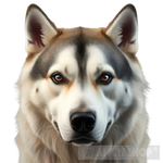 Siberian Husky Looking Forward Animal Ai Art