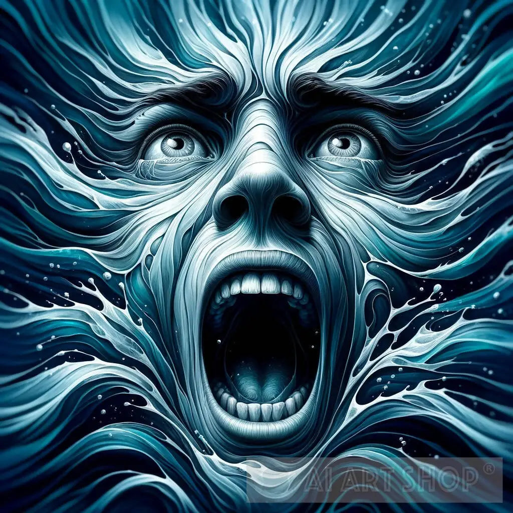 silence, scream, ocean, underwater, dread, silent