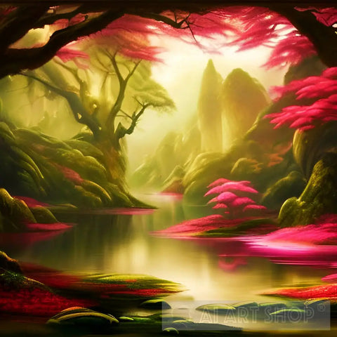 Silent Forest Nature Ai Art