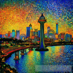 Singapore Ii Abstract Ai Art