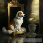 Sitting Dog Ai Painting