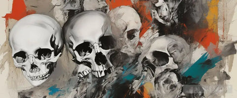 Skull Symphony: An Artistic Ode To Life And Eternity Ai Artwork