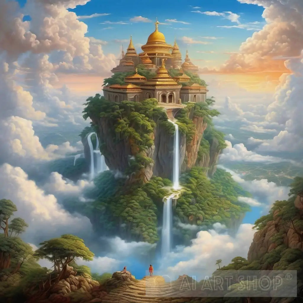 Sky Temple AI Art