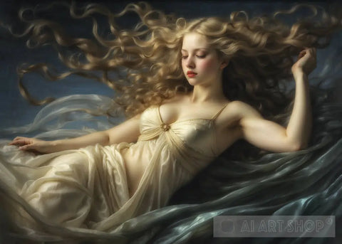 Sleeping Aphrodite Ai Painting