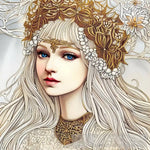 Snow Princess Girl Portrait Portrait Ai Art