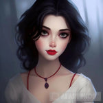 Snow White In Modern Form Portrait Ai Art