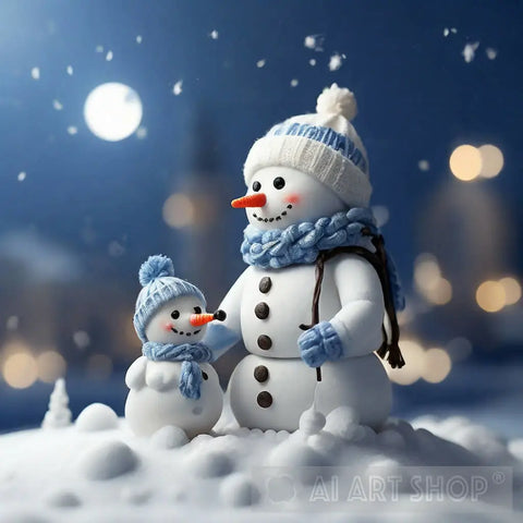 Snowman Ai Artwork