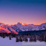 Snowy Mountain View At Sunset 2 Landscape Ai Art