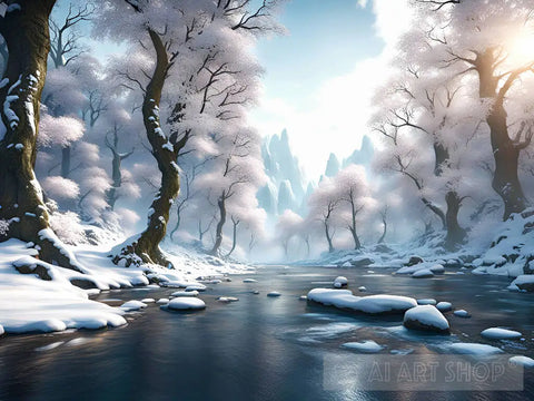 Snowy River Landscape Ai Art