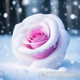 ’Snowy Roses’ Landscape Ai Art