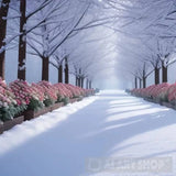 ’Snowy Roses’ Landscape Ai Art