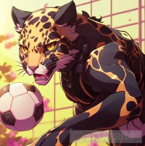Soccer Panther Ai Artwork