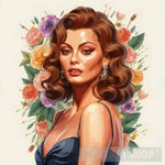 Sophia Loren Portrait Ai Art