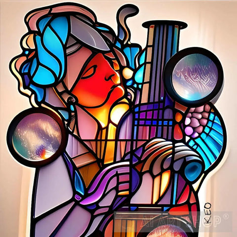 Sounds Of Strings Abstract Ai Art