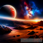 Space Landscape View Ai Art