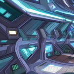 Spaceship Interior Ai Painting