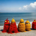 Spaghetti Monsters On The Beach Ai Artwork