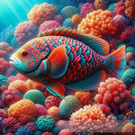 Spectrum Serenity: Ai-Crafted Aquatic Elegance Animal Ai Art