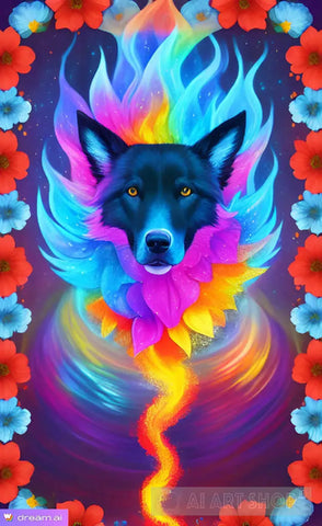 Spirit Of A Canine Animal Ai Art