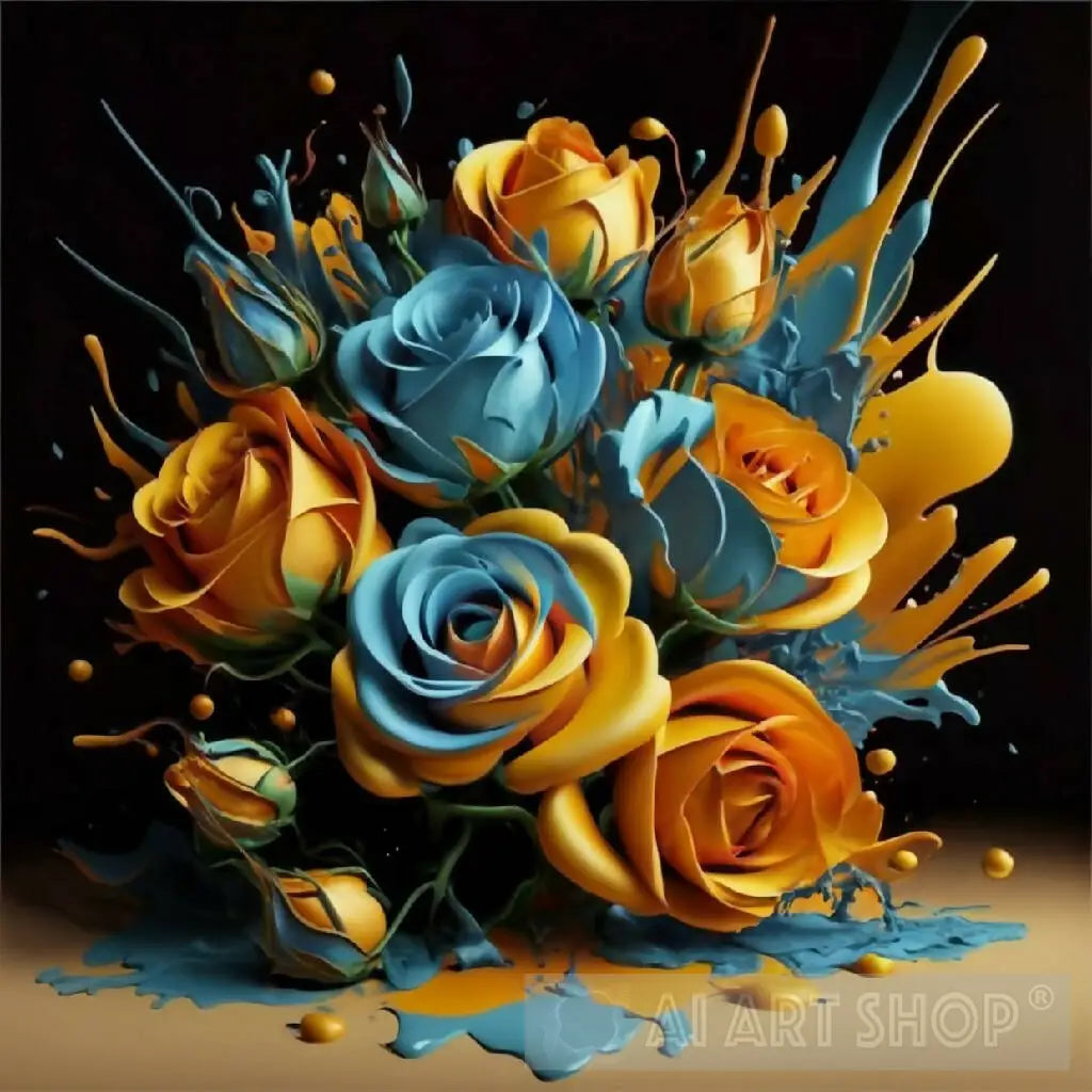 Splash flowers spring