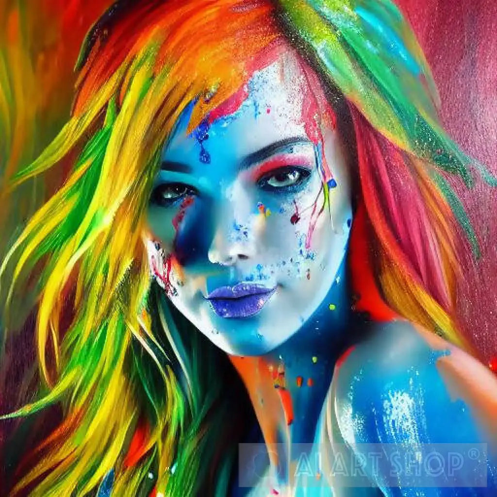 Splashed Portrait Splash Portrait