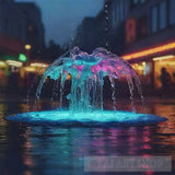 Splash Water Cooler Green And Blue Rose Ai Artwork