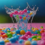 Splash Water Cooler Green And Blue Rose Ai Artwork