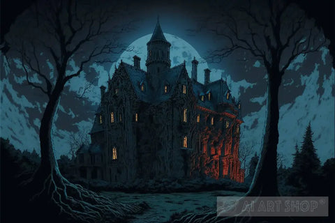 Spooky House 2 Ai Artwork