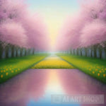 Spring Blossoms Landscape Ai Art