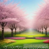 Spring Blossoms Landscape Ai Art