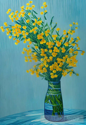 Spring Flowers In A Vase Ai Painting