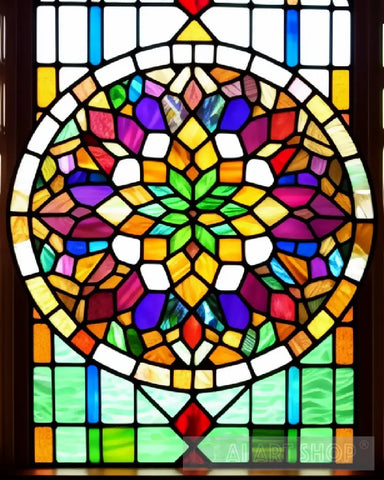 Stained Glass Type Design Architecture Ai Art