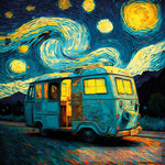 Starry Camper Nights Ai Artwork