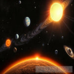 Stars Sky Universe Planets Sun Space Galaxy Ai Artwork