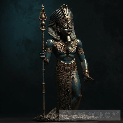 Statue Of Pharaoh Ai Painting