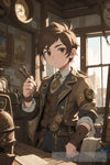 Steampunk Boy Ai Painting